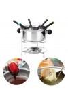CONJUNTO FONDUE COM 10 PEÇAS INOX